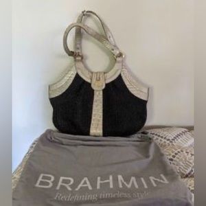 Brahmin Ester Raffia Shoulder Bag